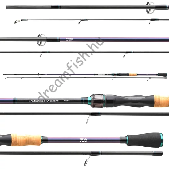 Daiwa Powermesh Spin Medium 240cm 14-42g / Pergető Bot