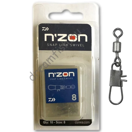 Daiwa N’ZON Snap Link Swivel - 8 / Forgókapocs