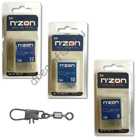Daiwa N’ZON Snap Link Swivel / Forgókapocs