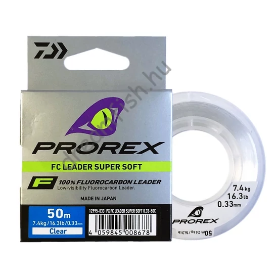 Daiwa Prorex Fluorocarbon Leader Super Soft 0,33mm 50m / Fluorokarbon előkezsinór