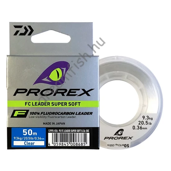 Daiwa Prorex Fluorocarbon Leader Super Soft 0,36mm 50m / Fluorokarbon előkezsinór