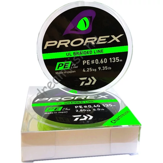 Daiwa PROREX UL Finesse Braid PE 135m / Szuper vékony prémium fonott zsinór