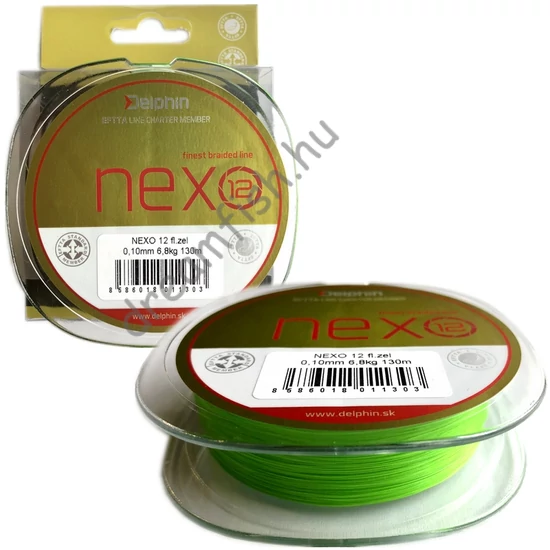 Delphin nexo 12 - 0,10mm 130m / Fonott zsinór