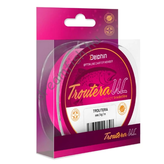 Delphin Troutera rózsaszín / 130m Fonott zsinór