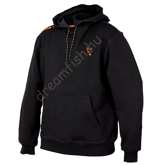 Fox Collection Orange & Black Hoodie - XL / Kapucnis Pulóver