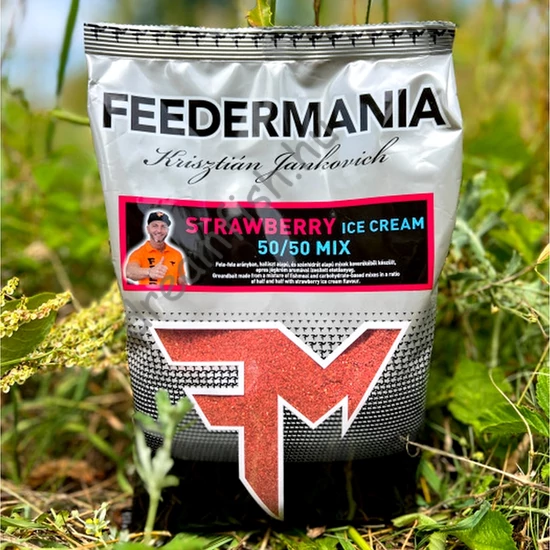 Feedermania Groundbait 50/50 Mix Strawberry Ice Cream / Etetőanyag
