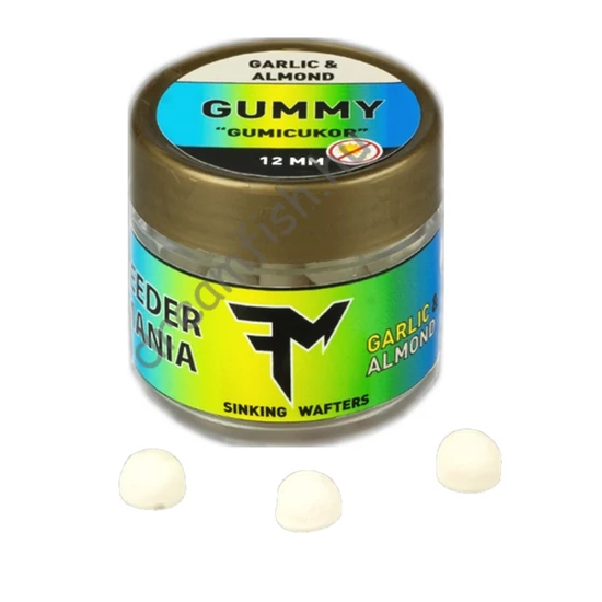 Feedermania GUMMY 12mm GARLIC - ALMOND / Gumicukor Csali