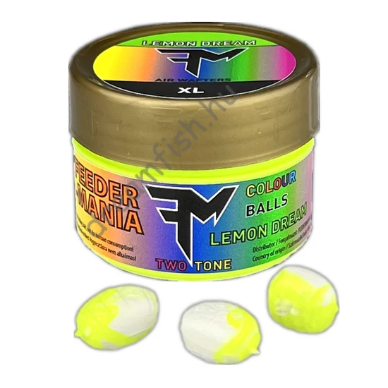 Feedermania Colour Balls Two Tone Lemon Dream XL / Plasztik csali
