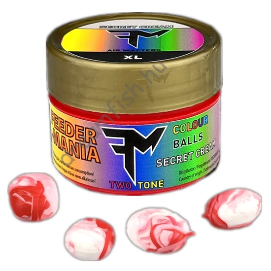 Feedermania Colour Balls Two Tone Secret Cream XL / Plasztik csali
