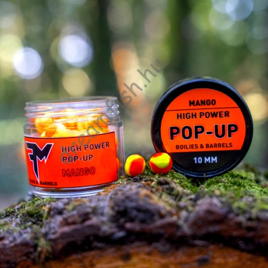 Feedermania High Power Pop-Up Boilies & Barrels 10mm MANGO / Pop-Up Csali