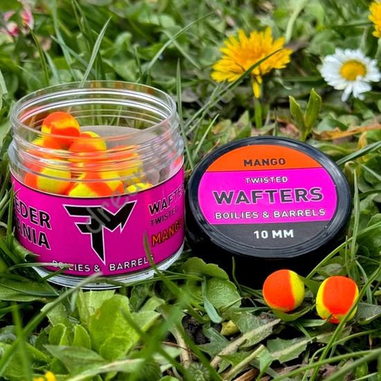 Feedermania Wafters Twisted Boilies & Barrels 10mm Mango / Wafters csali