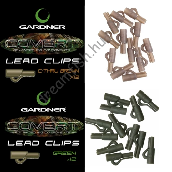 Gardner Covert Lead Clips - Brown / Green - Ólomklipsz