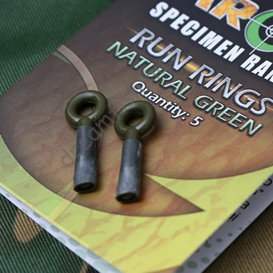 Gardner Target Run Rings Natural - Green - Szabadon futó ólom szerelék