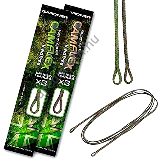 Gardner Camflex Leadfree Spliced Leaders - Weedy Green / előkötött előtétzsinór