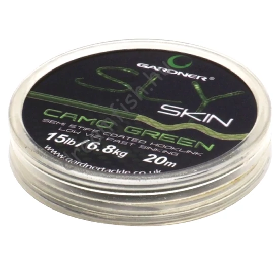 Gardner Sly Skin - Green 25lb / 11,3 kg - Bevonatos előkezsinór