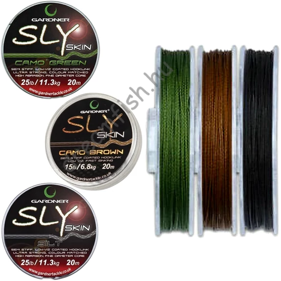 Gardner Sly Skin - Brown / Green / Silt Bevonatos előkezsinór