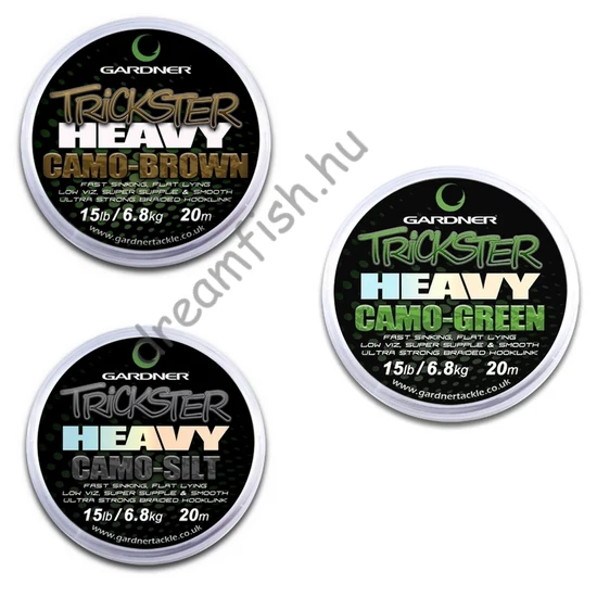 Gardner Trickster Heavy Camo Brown - Green - Silt / Fonott előkezsinór