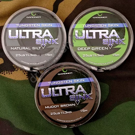 Gardner Ultra Sink Tungsten Skinned - Brown / Green / Silt Előkezsinór