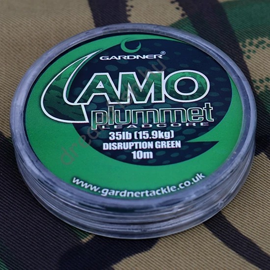 Gardner Camo Plummet Leadcore - Green 35 lb (15,9 kg) / Ólombetétes előtétzsinór