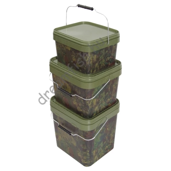 Gardner Square Camo Bucket / Strapabíró vödör, biztonsági fedővel