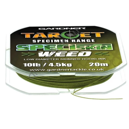 Gardner Target Speciskin - Weed 10lb / Bevonatos fonott előkezsinór