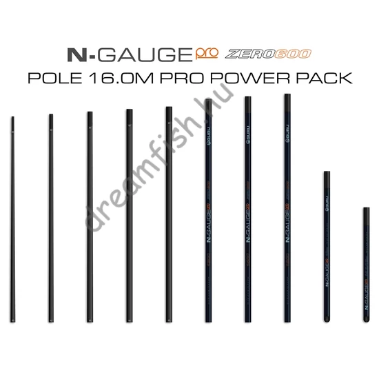 Guru N-Gauge Pro Zero 600 16.0m Pro Power Pack / Rakós bot