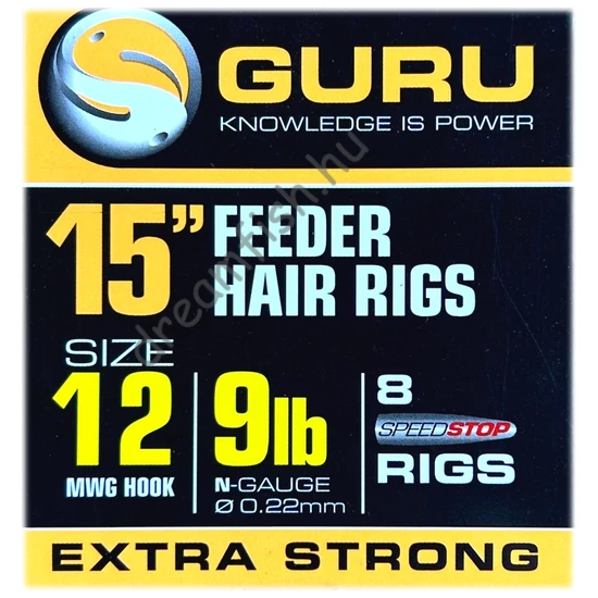 Guru SMWG Speed Stop Rig 15" 12 - 0,22mm / Előkötött horog