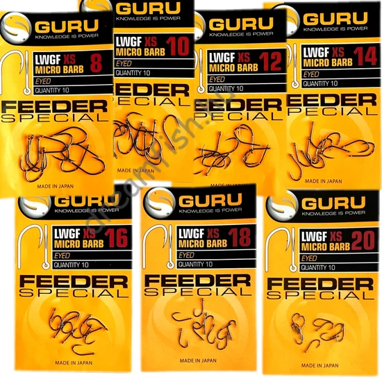 Guru Feeder Special LWGF-XS Micro Barb / Mikroszakállas Füles Horog