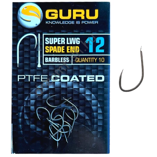 Guru Super LWG 12 Barbless / Szakáll nélküli lapkás horog