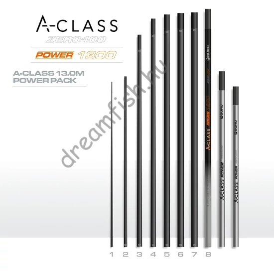 Guru A-CLASS Zero400 13m Pole Power Pack / Rakós bot
