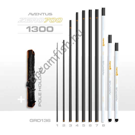 Guru Pole Aventus Zero700 - 13m / Csúcs kategóriás rakós bot