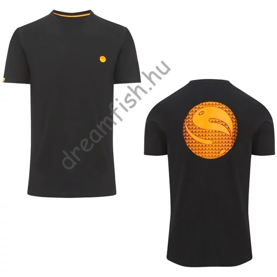 Guru Gradient Logo Tee Black - XL / Fekete rövid ujjú póló