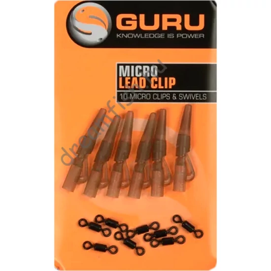 Guru Micro Lead Clip, Swivels & Tail Rubbers / Ólom adapter