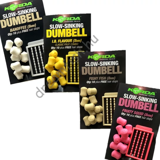 Korda Slow Sinking Dumbell 8mm / Lassan süllyedő gumipellet