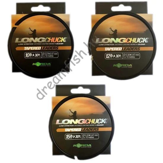 Korda LongChuck Tapered Leaders / Vastagodó előtétzsinór