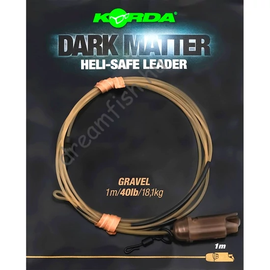 Korda Dark Matter Leader Heli Safe Gravel 40lb / 1m