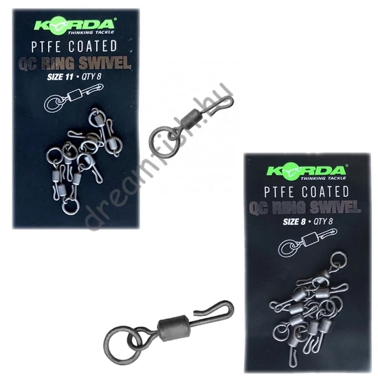 Korda PTFE QC Ring Swivel / Karikás gyorskapcsos forgó