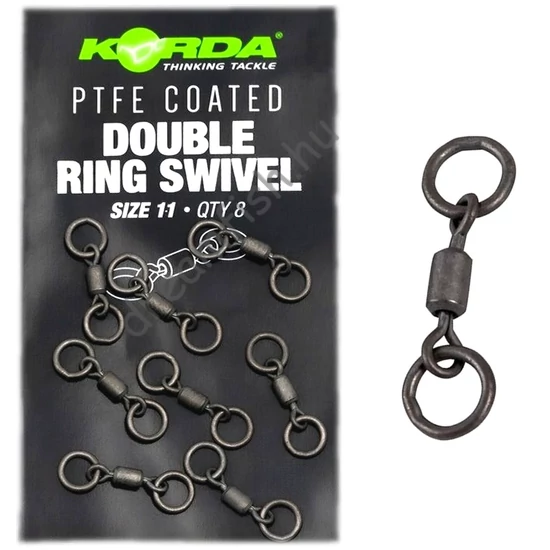 Korda PTFE Double Ring Swivel Size-11 / Duplagyűrűs forgókapocs