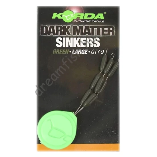 Korda Dark Matter Sinkers - Large Green / Előkesúly