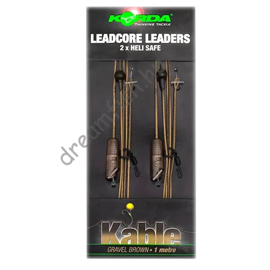 Korda Leadcore Leaders Hybrid Lead Clip QC Swivel - Gravel Brown / Leadcore gubancgátló hibrid ólomk