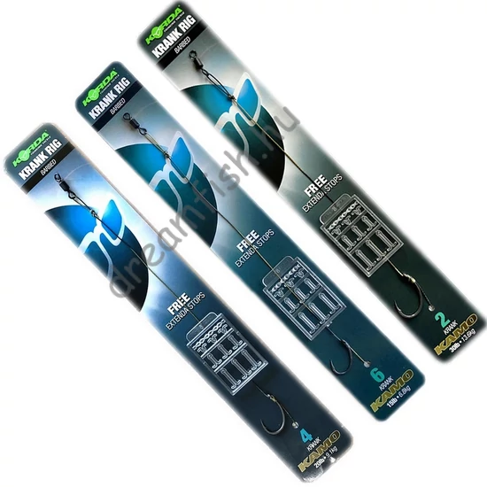 Korda Krank Ready Rig Barbed / Előkötött mikroszakállas bojlis horog