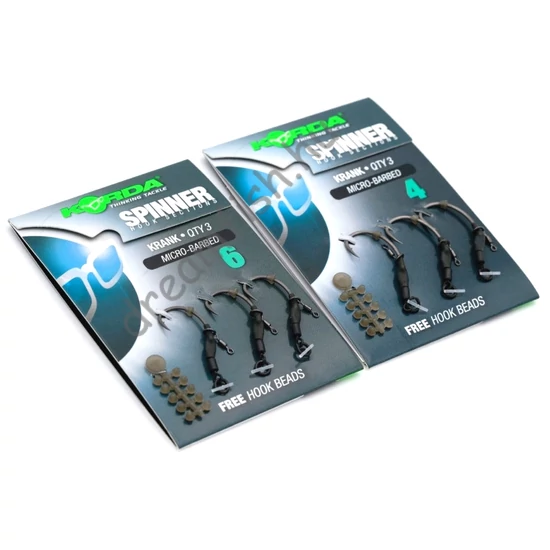 Korda Spinner Hook Sections Krank Micro Barbed / Mikroszakállas horog