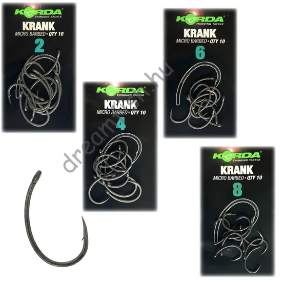 Korda Krank Micro Barbed / Mikroszakállas pontyozó horog