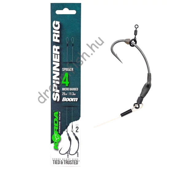 Korda Spinner Rig Spinner Micro Barbed Size-4 25lb / Előkötött Bojlis Előke