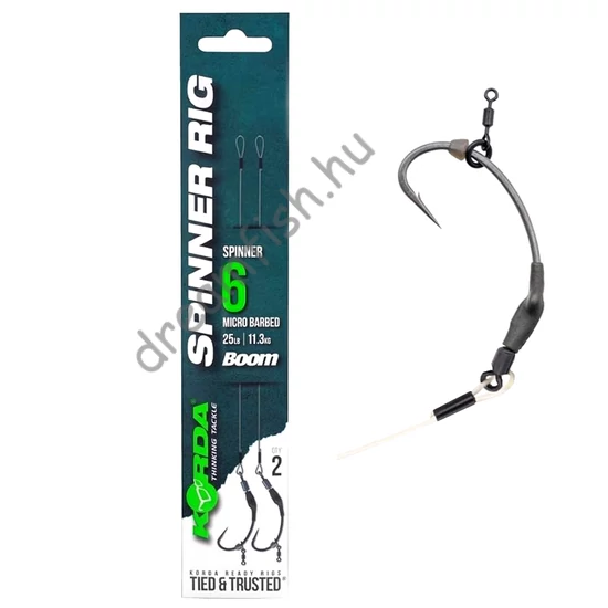 Korda Spinner Rig Spinner Micro Barbed Size-6 25lb / Előkötött Bojlis Előke