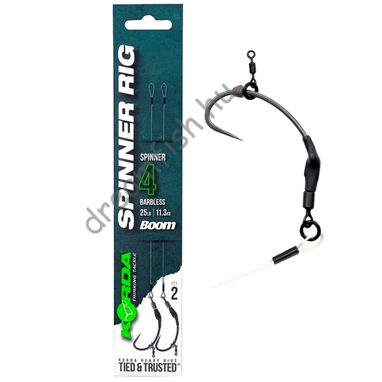 Korda Spinner Rig Spinner Barbless Size-4 25lb / Előkötött Bojlis Előke