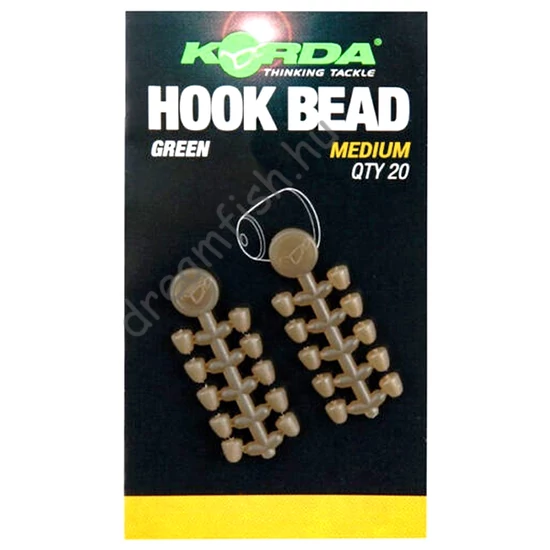 Korda Hook Bead Green - Medium / Speciális horoggyöngy