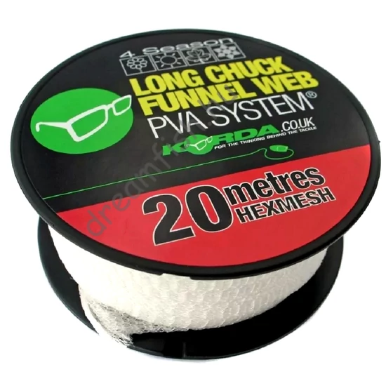 Korda Longchuck Funnel Web Hexmesh 20 m Refill / PVA utántöltő