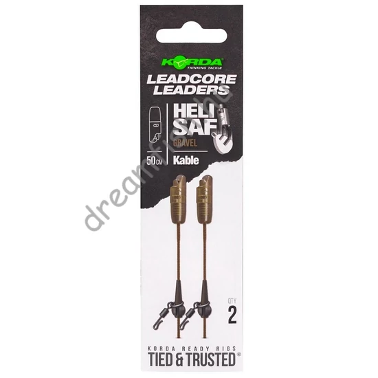 Korda Kable Leadcore Leader Heli Safe Gravel 50cm / Bojlis Szerelék