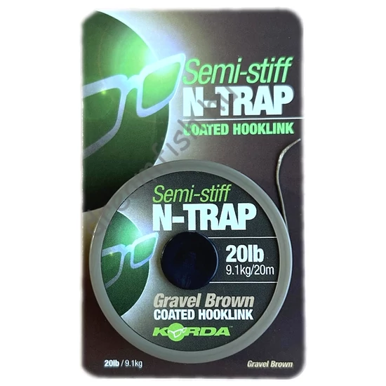 Korda N-TRAP Semi-Stiff Gravel 20lb - 20m / Bevonatos előkezsinór